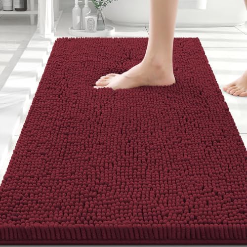 Smiry Bathroom Rugs 30X20, Luxury Chenille Extra Soft Absorbent Bath Mat by Smiry