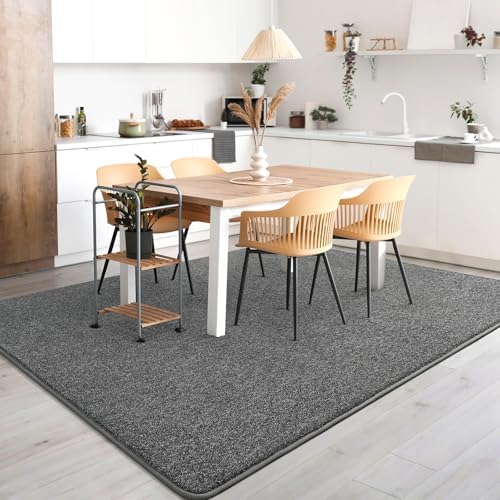 AROGAN 6x9 Area Rugs for Living Room Non Slip Bedroom Rug, Black & White - Image 3