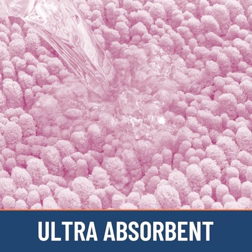 Smiry Bathroom Rugs 34X21, Extra Soft Rubber Backing Chenille Bath Mats - Image 5