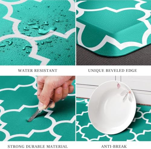 WISELIFE Anti Fatigue Mats for Kitchen Floor, 22" x 36", 4/5 Inch, Green - Image 4
