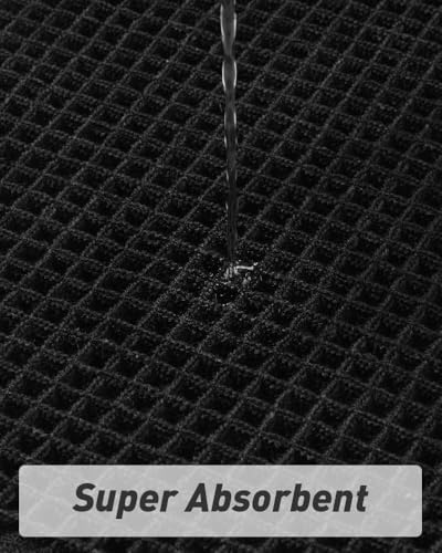 Upgraded Waffle Bath Mat Ultra Absorbent Non Slip Bathroom Mat, 17" x 24" - Image 3