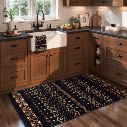 SERISSA 2x4 Washable Non-Slip Boho Runner Rug for Entryway - Image 2