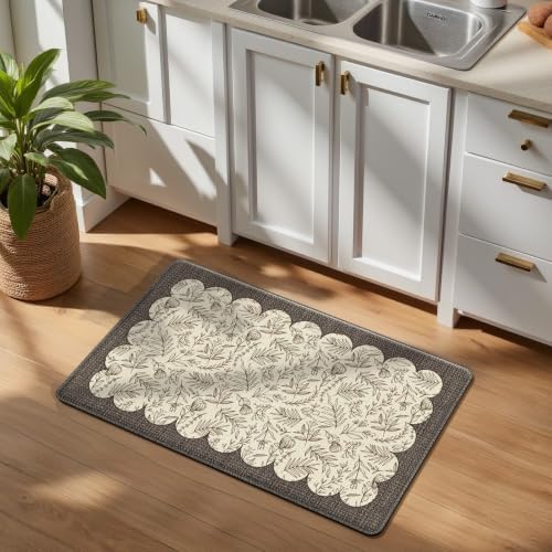 Vintage Anti-Fatigue Kitchen Mats, Non-Slip Waterproof Rugs for Floor by Unknown