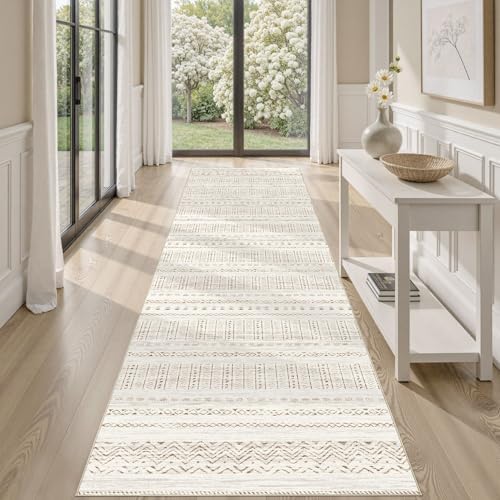 cotiled Hallway 2.6x8 Runner Rugs Washable Boho Moroccan Soft Rug by COTILED