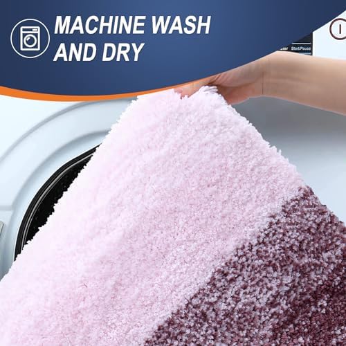 OLANLY Bathroom Runner Rug 44x20, Extra Soft Absorbent Microfiber Bath Rugs - Image 6