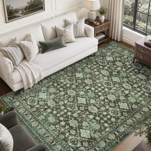 DCX Distressed Vintage Washable 9x12 Area Rug - Image 2