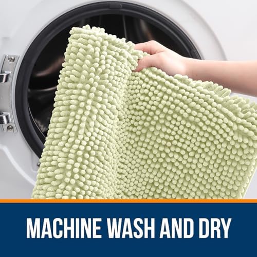 OLANLY Large Bathroom Rugs 50x30, Extra Soft Absorbent Chenille Bath Rugs - Image 5