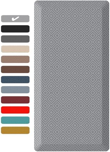 Ophanie Kitchen Mats for Floor, 3/4 Inch Thick, 20x48 Anti Fatigue Cushioned Mat,Kitchen Rugs,Waterproof,Comfort Ergonomic Standing Mat for Office,Home,Sink with 99+ Pairs of Anti-Slip Bottom Ridges by Ophanie