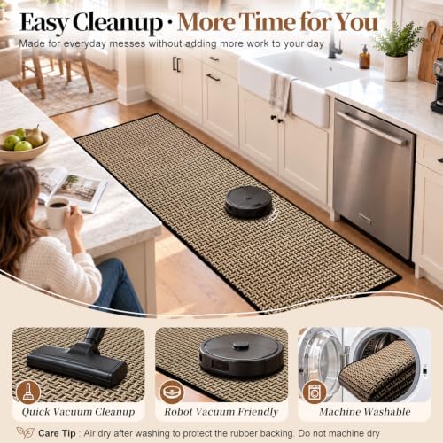 eqivei Kitchen Runner Rug, 2' x 6', Non-Slip Washable Kitchen Mat - Image 5