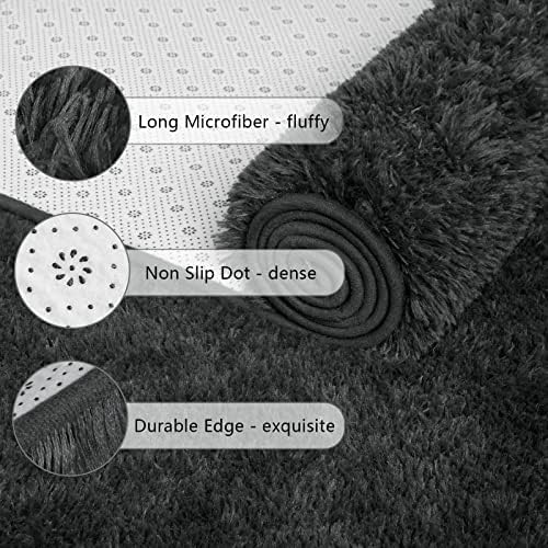 Chicrug Soft Area Rugs for Bedroom Living Room Plush Fluffy Rug 3x5 - Image 5