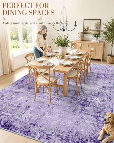 OLANLY 8x10 Washable Area Rug, Soft Non Slip Carpet for Bedroom Living Room - Image 4