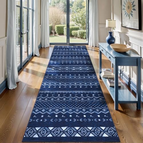 SERISSA 2x10 Washable Non-Slip Boho Runner Rug for Hallway by SERISSAHomeDecorCollection