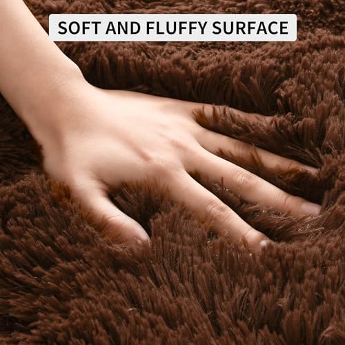 Tepook 9x12 Brown Area Rugs for Living Room Bedroom - Image 6