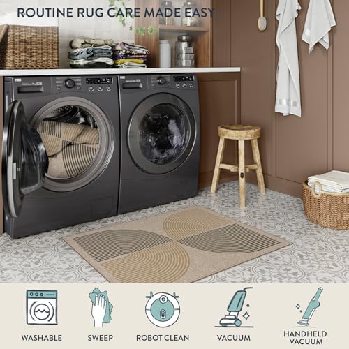 Lahome Rainbow Muddy Mats for Indoor, 32"x48" Indoor Outdoor Front Door Mat - Image 5