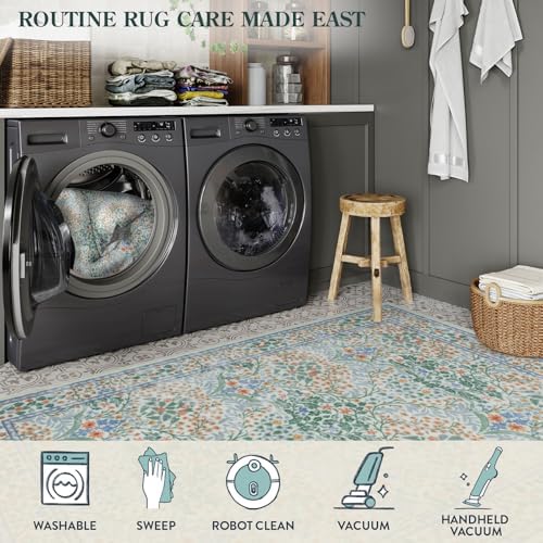 Lahome Washable Rugs 8x10, Soft Green 8x10 Rugs for Living Room Bedroom - Image 4