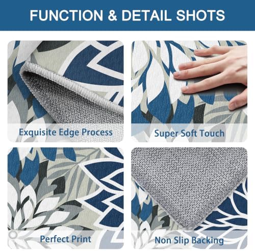 Arenarug Outdoor Rug Waterproof, Washable Patio Rug for Deck, 2x3, Blue - Image 4