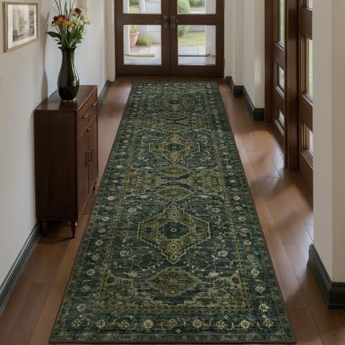 Tangsoo Oriental 2.6X16 Washable Runner Rug for Hallways Non Slip Long Rug by Tangsoo