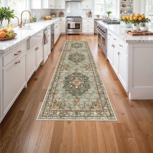 Washable Oriental Hallway Runner Rug: 3x12 Rugs for Entryway Living Room - Image 3