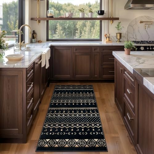 SERISSA 2x4 Washable Non-Slip Boho Runner Rug for Entryway - Image 2