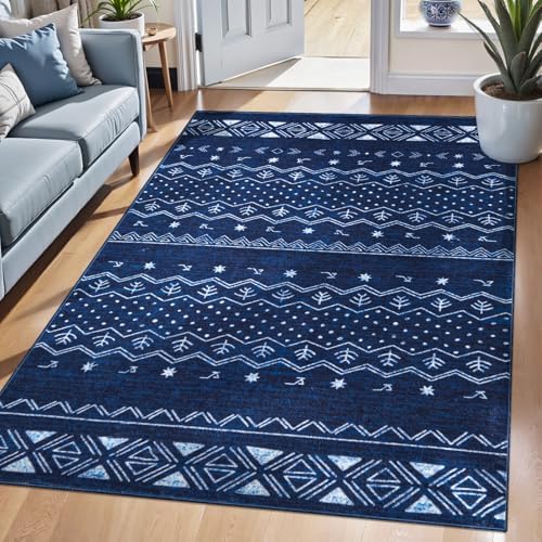 SERISSA 3x5 Washable Non-Slip Boho Area Rug for Living Room - Image 2