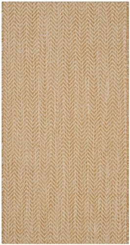 SAFAVIEH Outdoor Accent Rug 2'x3'7" - Courtyard Collection - Coastal Design, Natural & Cream, Durable & Easy Cleaning, Ideal for Patio, Entryway, Mudroom (CY8022-03012) - Image 2