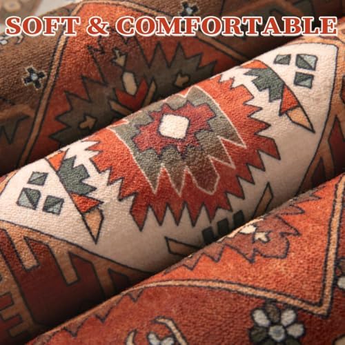 SERISSA 5x7 Washable Non Slip Boho Area Rug for Living Room - Image 6