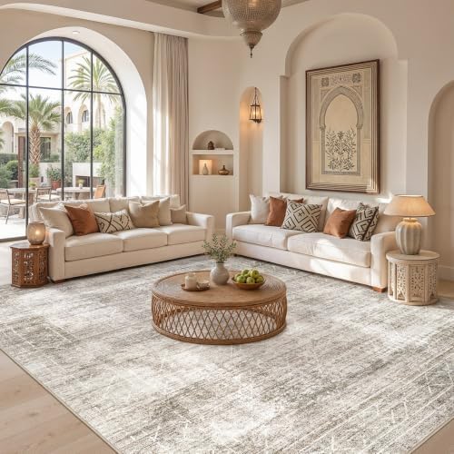 cotiled Boho 6x9 Area Rugs for Living Room: Large Moroccan Washable Rug - Image 5