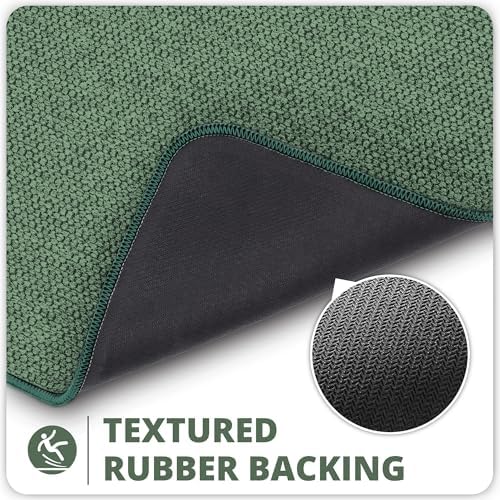 Bosap Bath Mat,Ultra Thin Bathroom Runner Rugs,Large Bath Mats for Bathroom,Quick Dry,Non-Slip,Machine Washable,Low Pile,Bath Rug,Shower Outside,Sink,Home Decor Accessories.Green,3'x4'(36x48inch) - Image 4