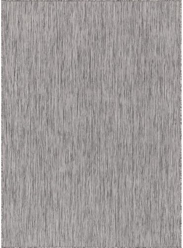 CAMILSON Outdoor Rug 8x10 Modern Area Rugs for Indoor and Outdoor Patios and Porches - Waterproof, Washable, Non-Shedding, Easy-to-Clean Outside Carpet (8 x 10, Solid - Silver Gray) - Image 3