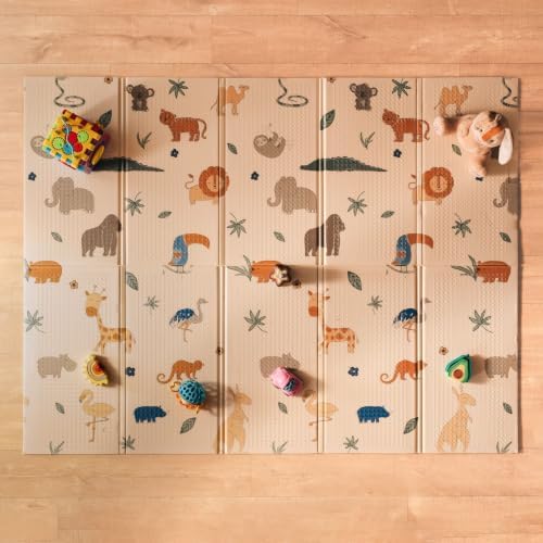Nuby Reversible Baby Floor Mat, Safari by NubyUSA