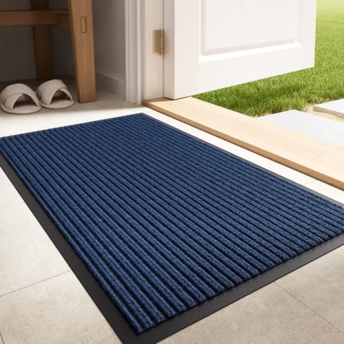 Front Door Mat 29.5x17, Heavy Duty Non-Slip Indoor Outdoor Doormat by EZ2LIVE