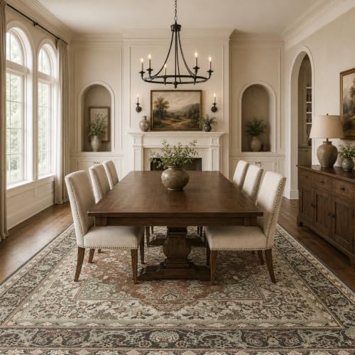 6x9 Area Rug for Living Room Vintage Washable Non Slip Rugs - Image 2