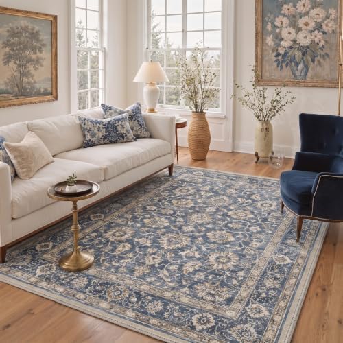 Bavni 2x3 Doormat, Vintage Floral Washable Non Slip Area Rug for Entrance - Image 3