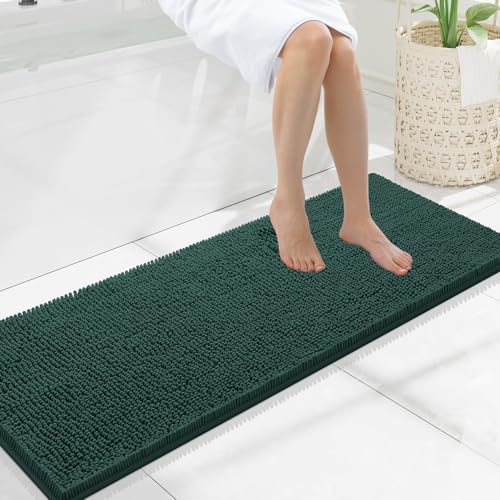 Smiry Bathroom Rugs 47X17, Luxury Chenille Extra Soft Absorbent Bath Mat by Smiry