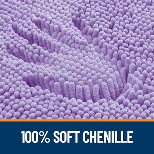 OLANLY Bathroom Rugs Sets 3 Piece, 36"x24"+24"x16"+24"x20", Lavender - Image 2