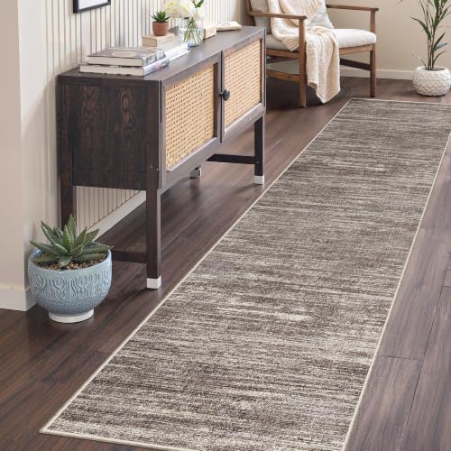 2x8 Runner Rug Non Slip,Washable Hallway Runner Rug,Brown - Image 3