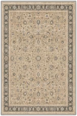 Bavni 2x3 Doormat, Vintage Floral Washable Non Slip Area Rug for Entrance - Image 2