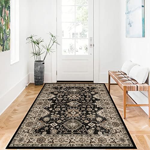 Washable Area Rug 4x6 for Living Room: Thin Non Slip Runner Rug for Bedroom - Image 2