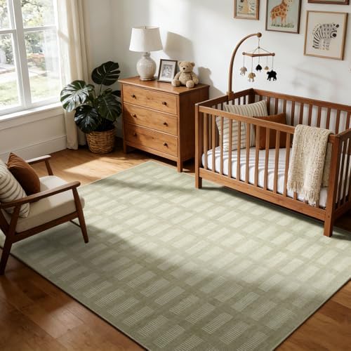 Washable Area Rugs 5'x7', Ultra Soft Carpet for Kids Room,Non-Slip/Low Pile,Stain Resistant, Indoor Carpet for Bedroom Nursery Kids Playroom Office Dining Room Home House Décor by BGASZMakeYourHomeMoreCozy