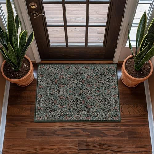 2x3 Area Rug Washable Entry Rug Soft Carpet (Dark Green) by Unknown