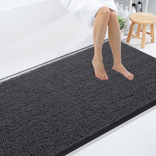 Smiry Bathroom Rugs 84X60, Luxury Chenille Extra Soft Absorbent Bath Mat by Smiry