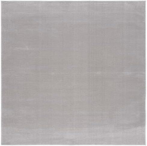 SAFAVIEH Revive Collection Area Rug - 6'7" Square, Grey, Solid Design, Non-Shedding & Easy Care, Ideal for High Traffic Areas in Living Room, Bedroom (REV102F) - Image 2