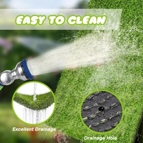 CooZero Artificial Grass, 47.3"x31.5" Professional Dog Grass Mat, Potty Training Rug and Replacement Turf Outdoor Rug Patio Lawn Decoration, Easy to Clean with Drainage Holes(47.3x31.5 inches) - Image 3
