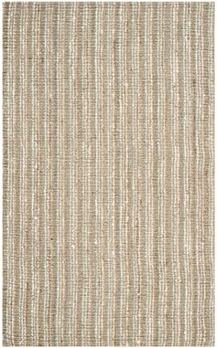 SAFAVIEH Natural Fiber Area Rug 5x8, Jute Knotted Sage & Natural NF447S - Image 3