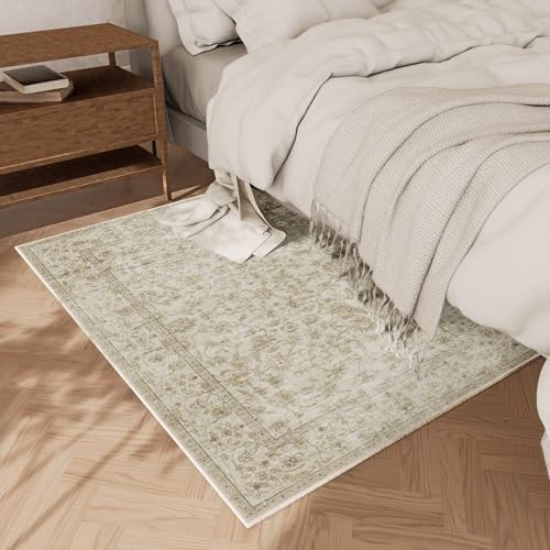 Machine Washable Area Rugs for Entryway: Door Mat Indoor Entrance 2x3 Boho Rug Stain Resistant Non-Slip Low Pile Soft Throw Carpet for Kitchen Front Door Indoor Entrance Entry Bedroom - Image 5