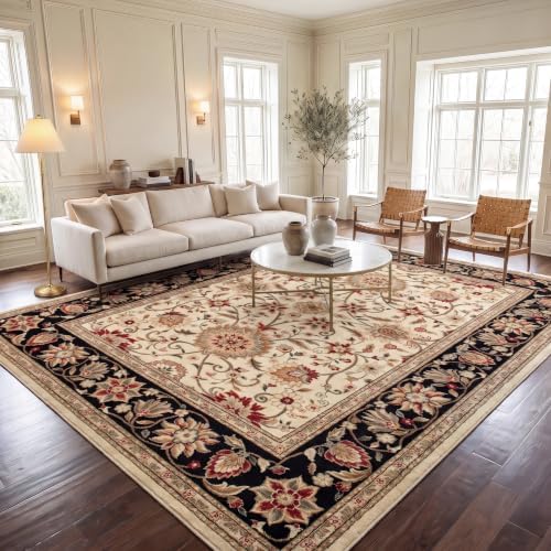 SAFAVIEH Lyndhurst Area Rug 11x15 X-Large, Ivory & Black LNH212B by Unknown