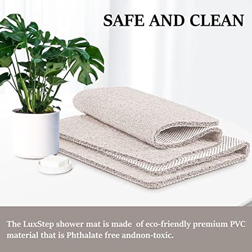 LuxStep Shower Mat Bathtub Mat,Non-Slip Bath Mat with Drain, Quick Drying - Image 5
