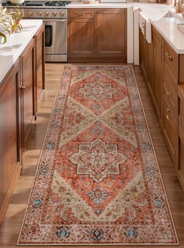 Tangsoo 2x6 Washable Runner Rugs for Hallways, Boho Non Slip Rug Runners - Image 2