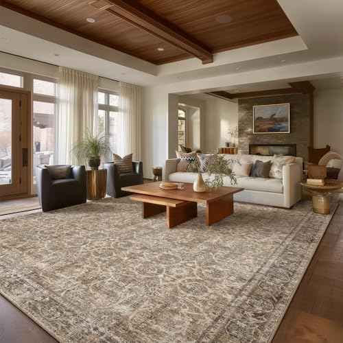 Machine Washable Rugs for Living Room: 9x12 Area Rugs for Bedroom by NoiFamo