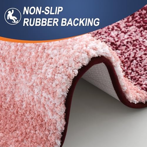 OLANLY Bathroom Runner Rug 59x20, Extra Soft Absorbent Microfiber Bath Rugs - Image 4